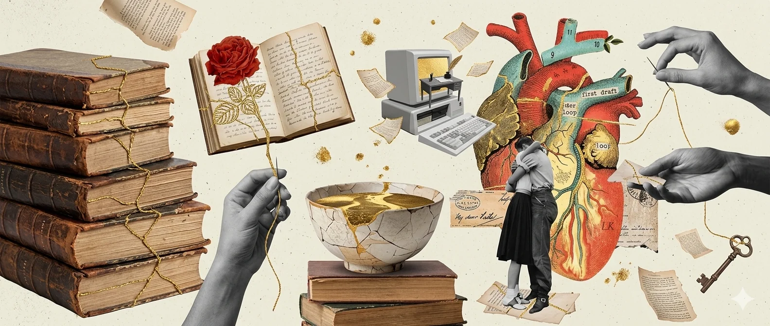 Kintsugi literário — a beleza das costuras expostas na ficção