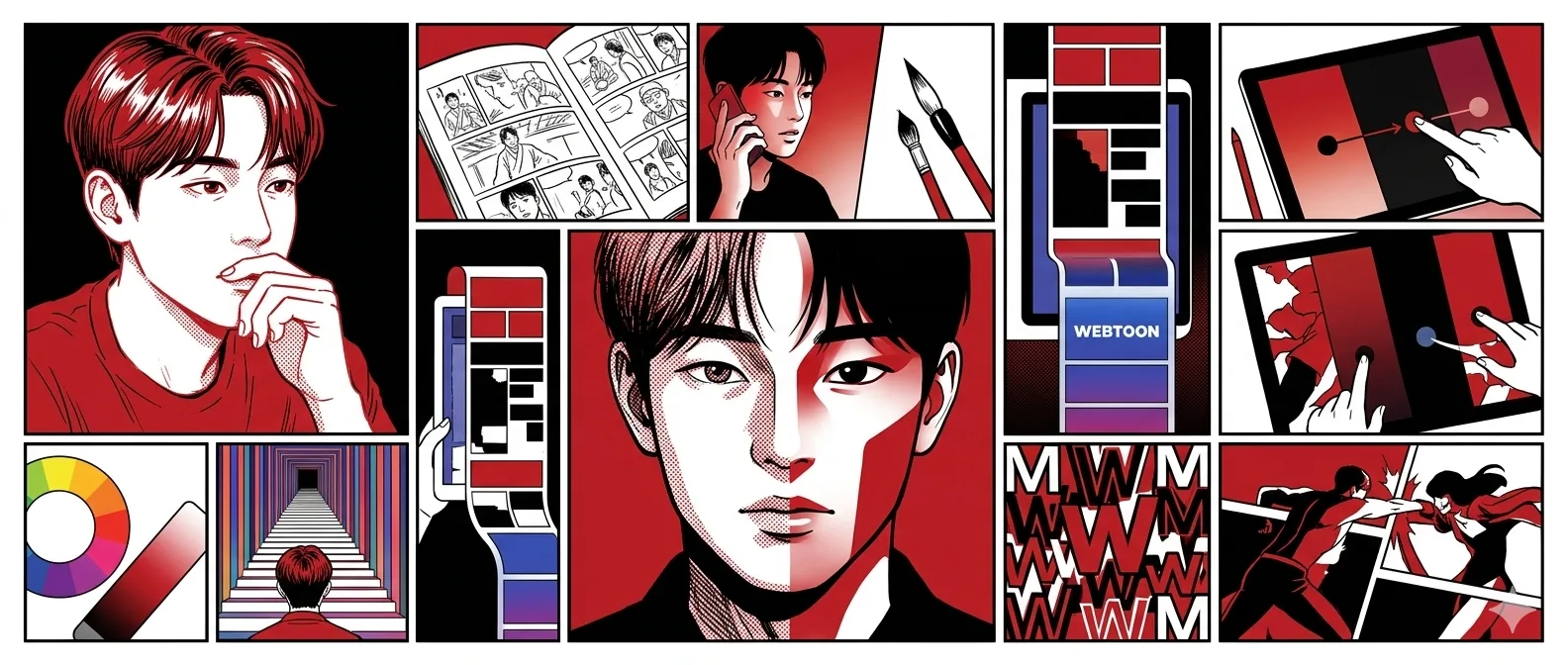 A Cor Como Estrutura — Webtoon Coreano